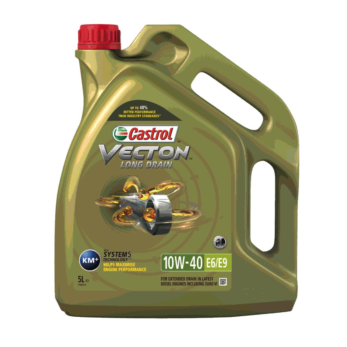 Castrol Vecton Long Drain 10w-40 e6/e9 5 LT Моторное масло - Castrol 15B34E