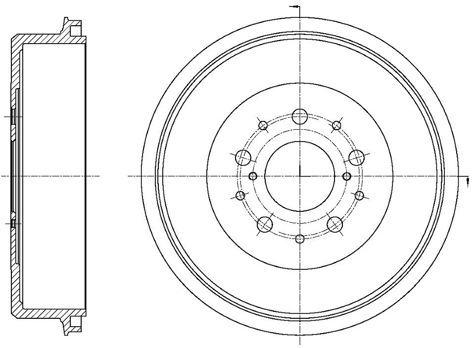 БАРАБАН ТОРМОЗНОЙ G-BRAKE GD-06051