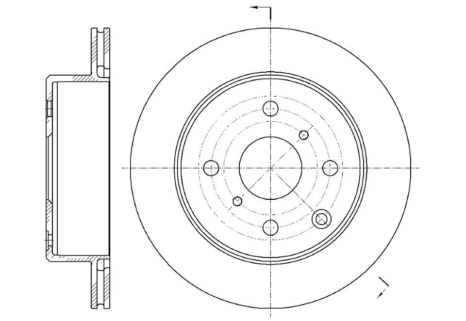 Диск тормозной вентилируемый g-brake gr-02189 - G-brake GR02189