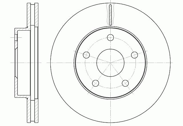Диск тормозной вентилируемый g-brake  gr-02341 - G-brake GR02341