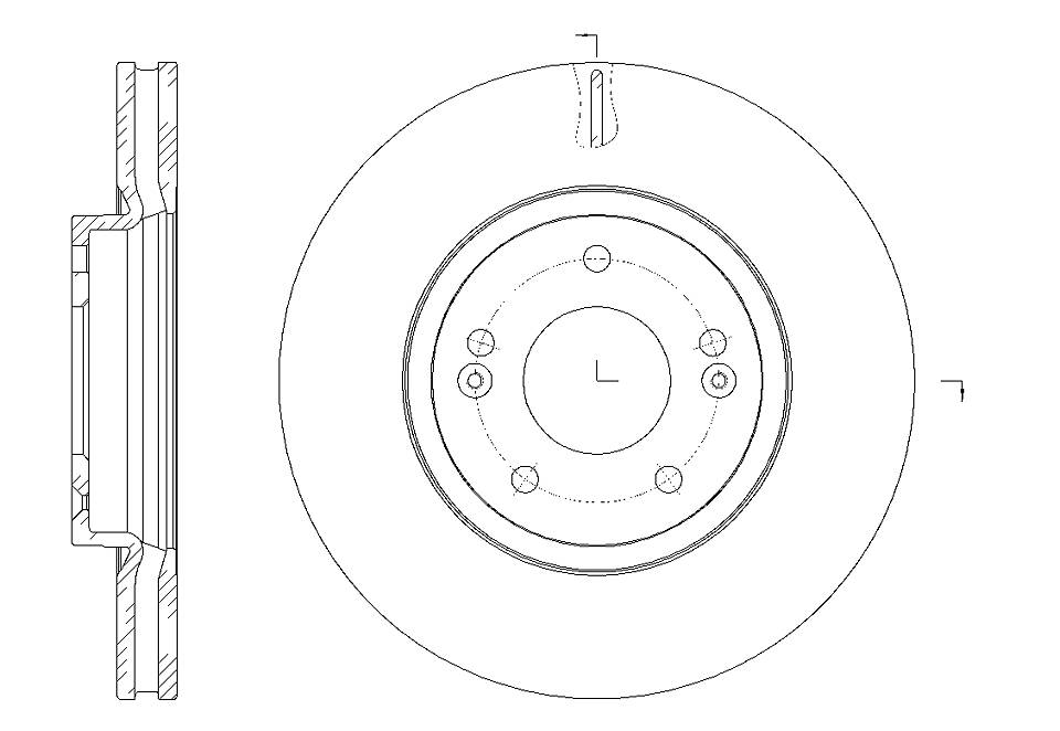 Диск тормозной вентилируемый g-brake  gr-20576 - G-brake GR20576