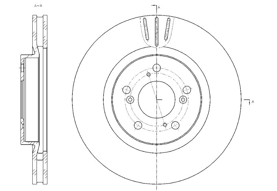 Диск тормозной вентилируемый g-brake  gr-20663 - G-brake GR20663