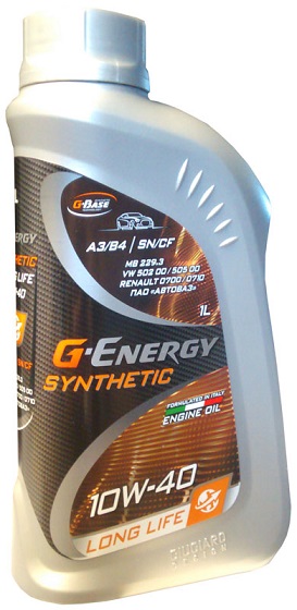 Масло G-Energy 10w-40 Synthetic Long Life API sn/cf 1л син - G-Energy 253142394