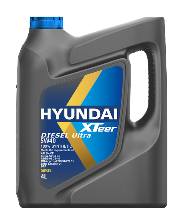 Xteer diesel ultra sn/cf 5w40 4l*4шт - HYUNDAI XTeer 1041223