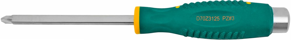 D70z3125 отвертка стержневая pozidriv® , ударная, силовая под ключ, PZ - JONNESWAY D70Z3125