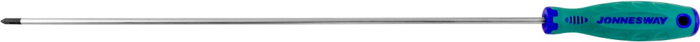 D71p1400 отвертка стержневая крестовая anti-slip grip, ph1x400 ММ - JONNESWAY D71P1400