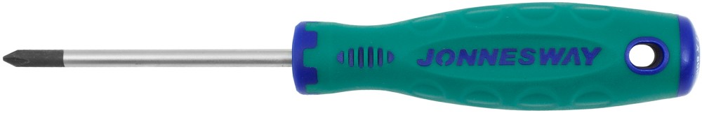 D71p180 отвертка стержневая крестовая anti-slip grip, ph1x80 ММ - JONNESWAY D71P180