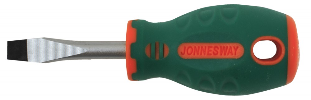 D71s538 отвертка стержневая шлицевая anti-slip grip, sl5.5х38 ММ - JONNESWAY D71S538