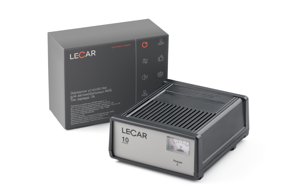Зарядное устройство lecar 10 для автомобильных АКБ - LECAR LECAR000012006