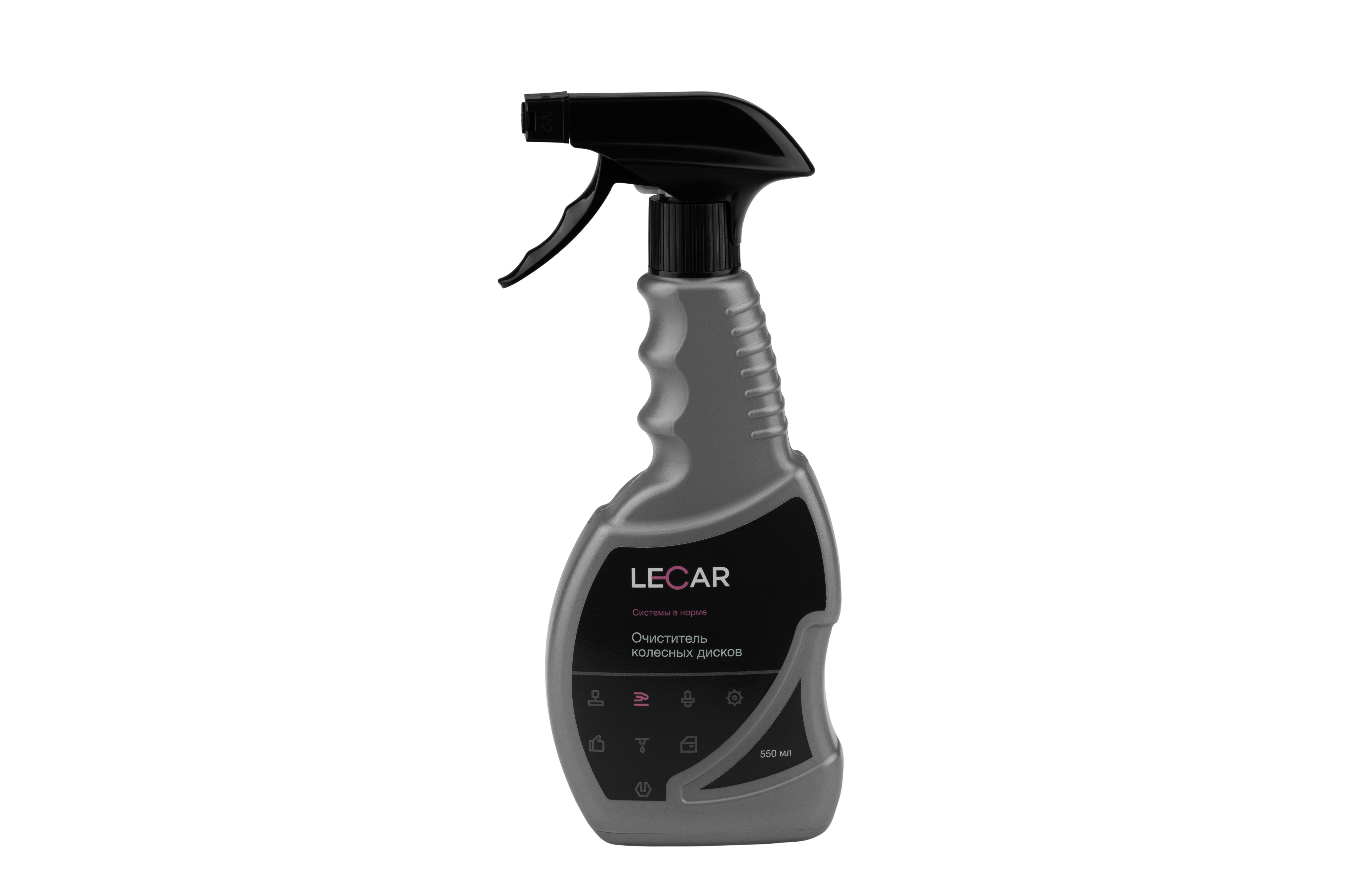 Очиститель колесных дисков lecar (550мл) триггер-спрей фирм.упак lecar - LECAR LECAR000013312