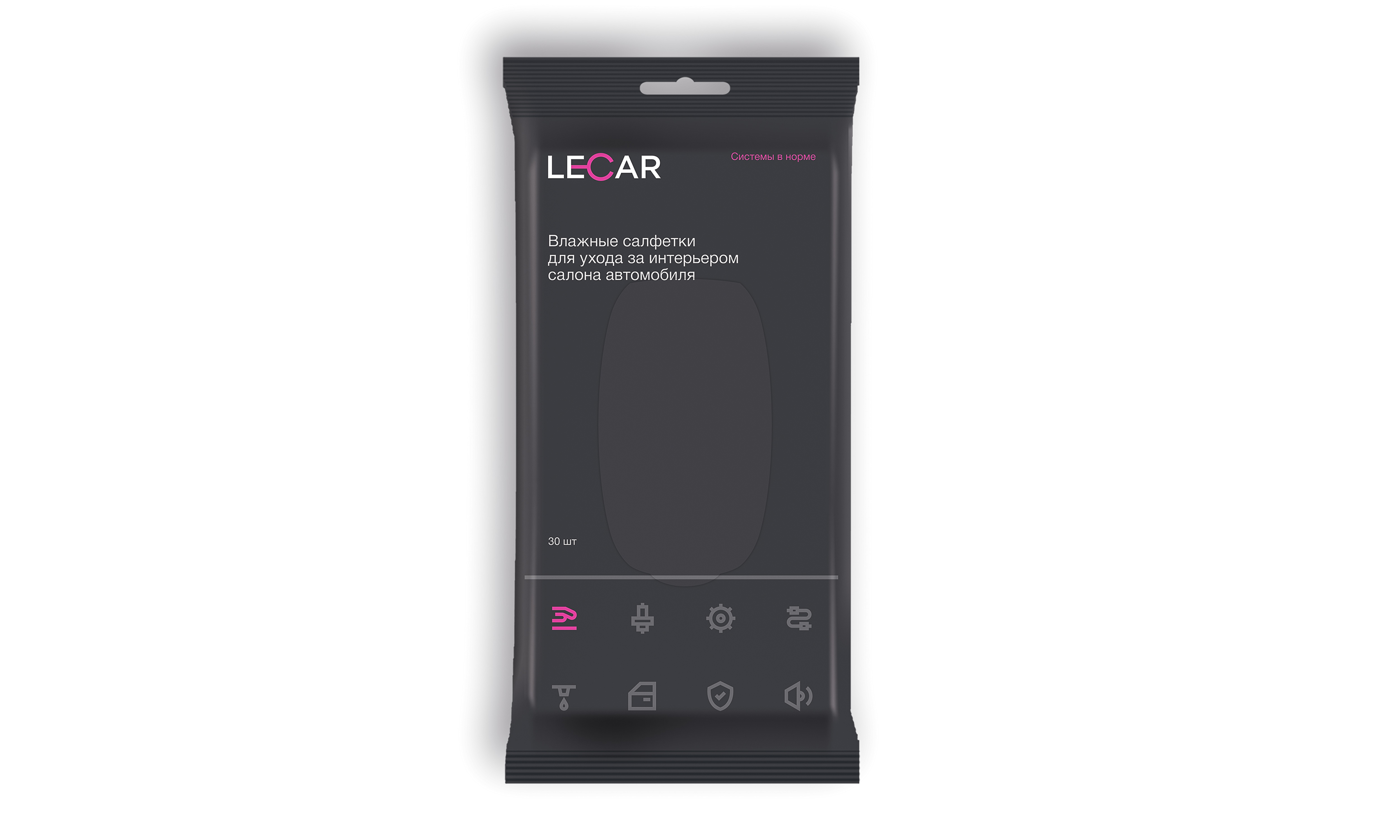 Салфетки влажные для салона (30шт) (lecar) фирм.упак lecar - LECAR LECAR000025112