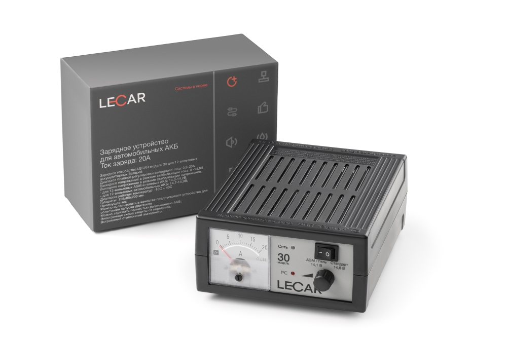 Зарядно-предпусковое устройство lecar 30 для автомобильных АКБ - LECAR LECAR000032006