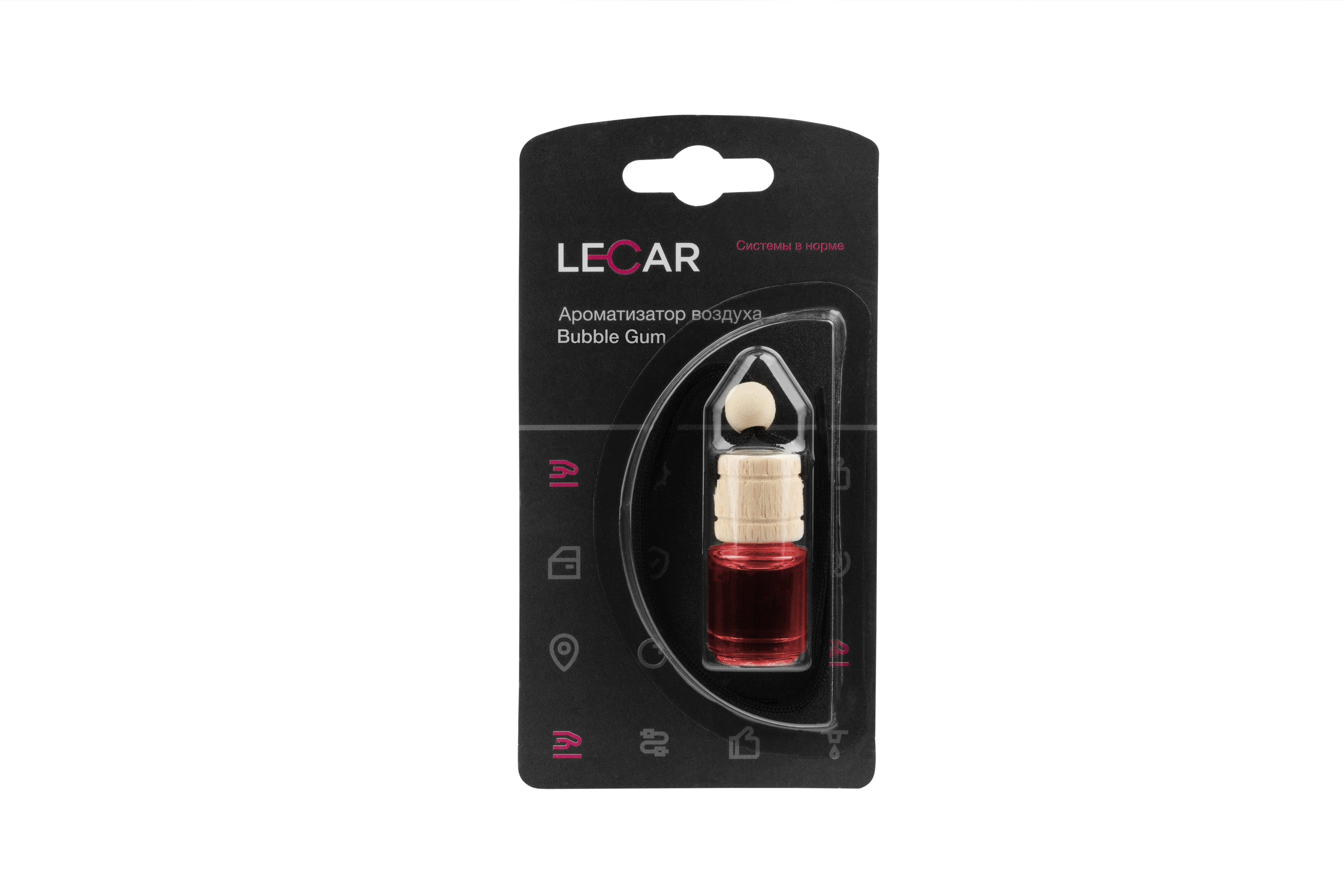 Ароматизатор воздуха подвесной lecar bubble GUM 5 МЛ. (баночка) lecar0 - LECAR LECAR000122412