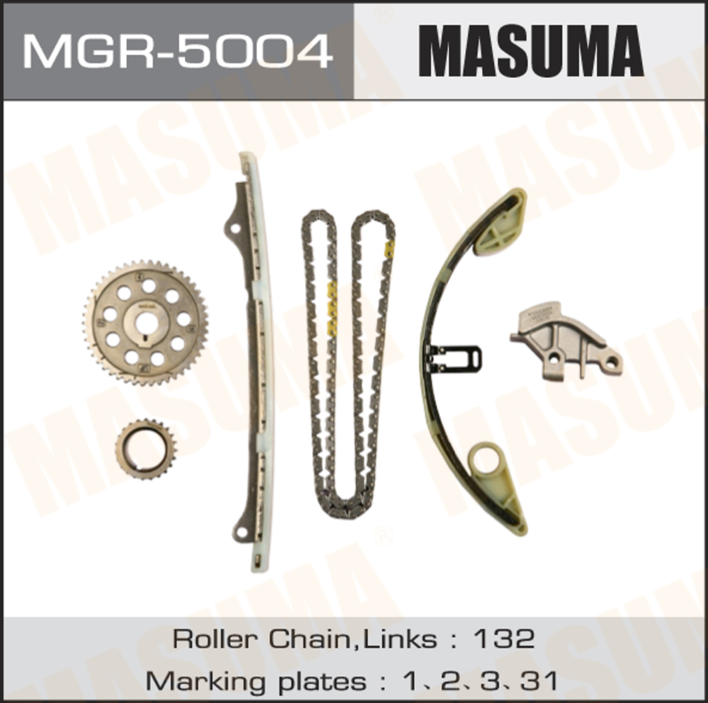 Компл.цепи ГРМ honda jazz 1.5 08=> / cr-z 1.5-1.5h 10=> - Masuma MGR5004