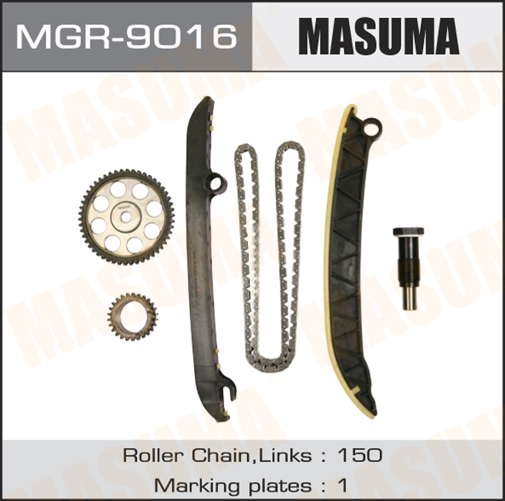 Комплект цепи ГРМ audi A1, A3/ VW golf cbza, cbzb 11=> - Masuma MGR9016