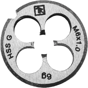 Плашка d-combo круглая ручная М3х0.5, hss, Ф20х5 мм - Thorvik MD305