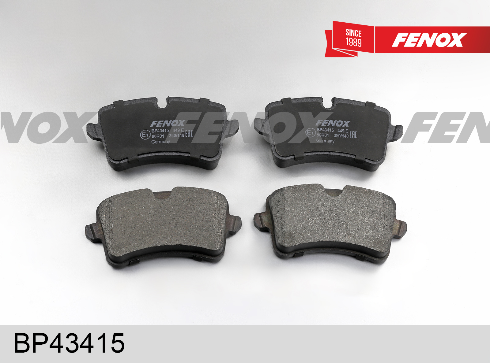 Колодки тормозные дисковые | зад прав/лев | - Fenox BP43415