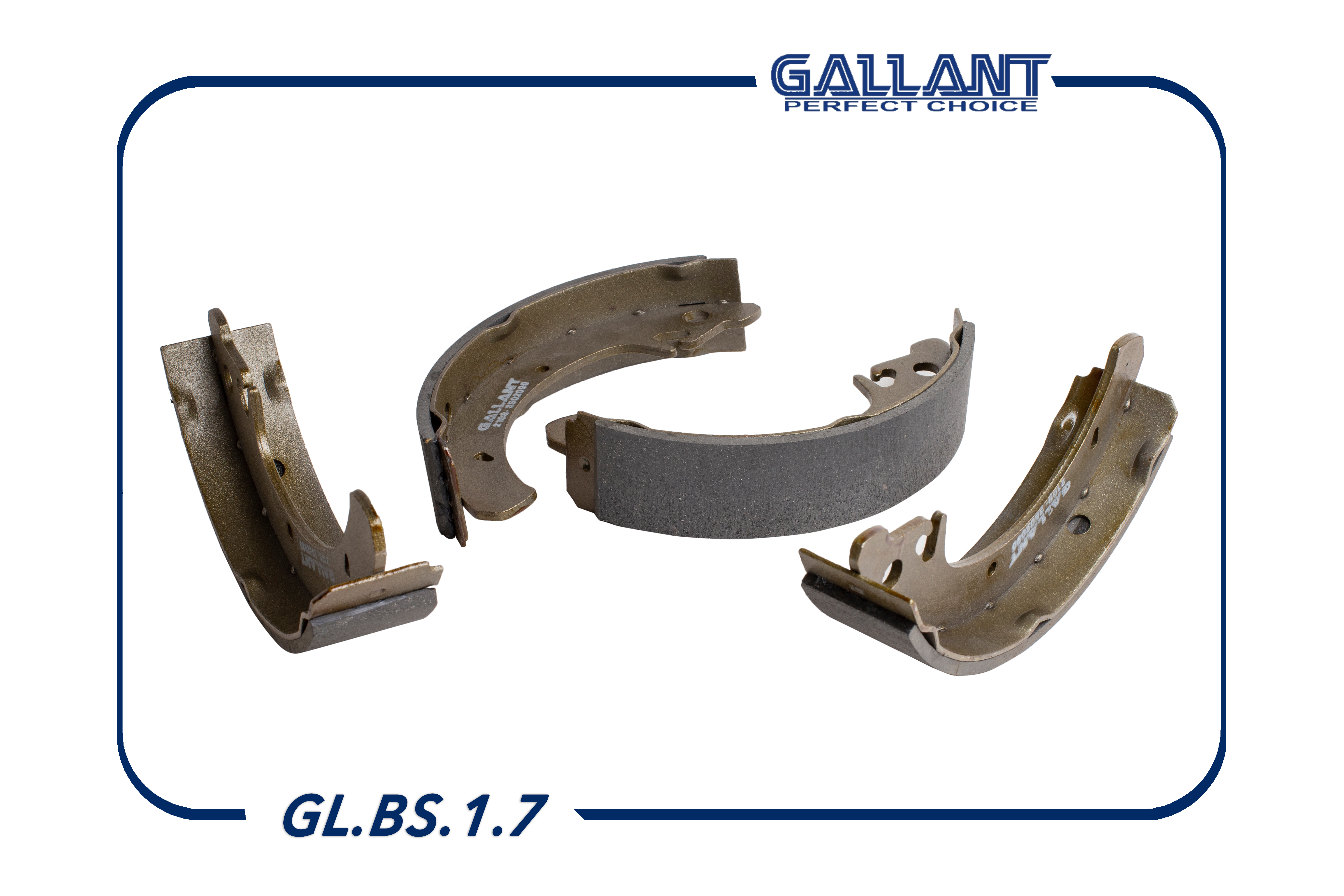 Колодка тормозная задняя - Gallant GL.BS.1.7