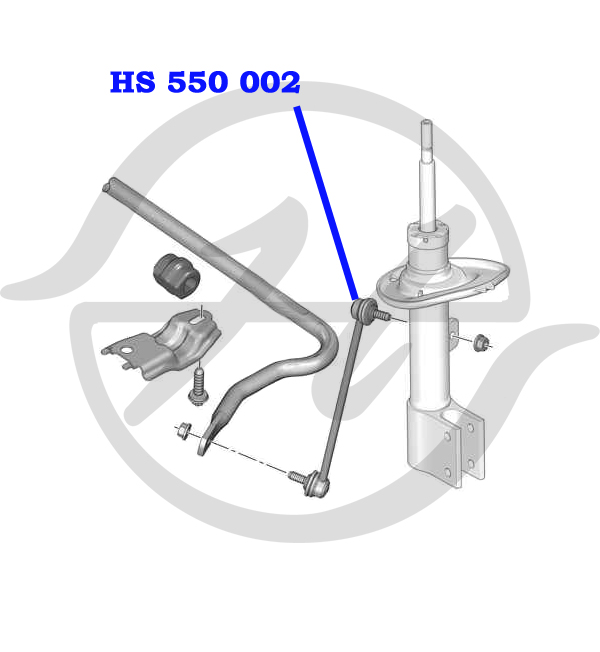 Стойка стабилизатора передней подвески - Hanse HS550002