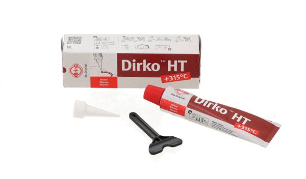 Герметик Dirko HT красный силиконовый 70мл (от -60с до +315с) - Elring 705.708