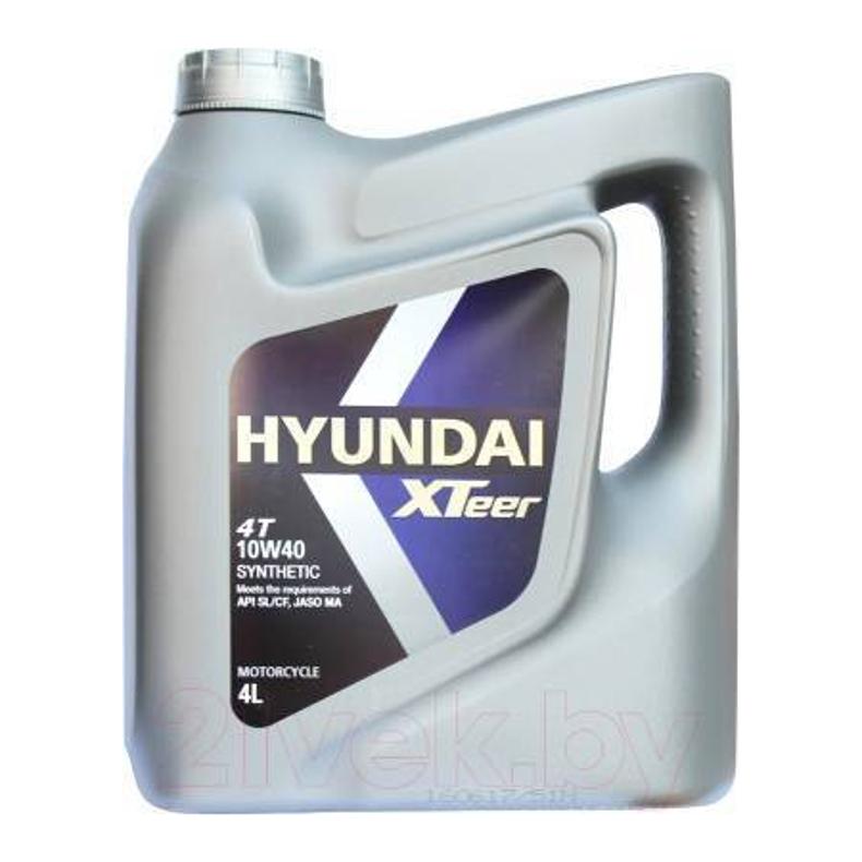 Масло моторное hyundai XTeer moto 4T 10w40 - 4 литра - HYUNDAI XTeer 1 041 016