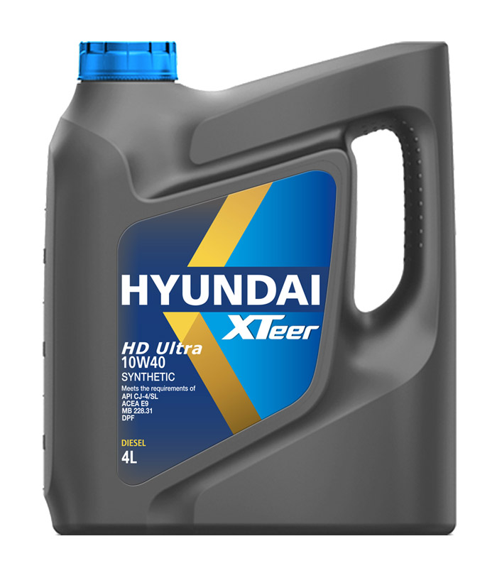 Масло моторное hyundai XTeer Diesel  HD Ultra 10w40 cj-4 -  4 литра грузовое - HYUNDAI XTeer 1 041 006