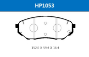 Колодки тормозные дисковые передние KIA sorento 15- - HSB HP1053