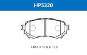 Колодки тормозные дисковые передние Mazda 6 13- | перед | - HSB HP5320