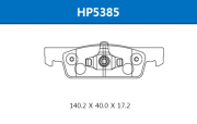 Колодки тормозные дисковые передние DACIA/Logan II 12- renault Sandero i,ii 1.2 11.08-> - HSB HP5385