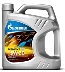Масло моторное Premium l sl/cf 5w30 п/синт a3/b3 3.50кг/4л - GAZPROMNEFT 4650063115713