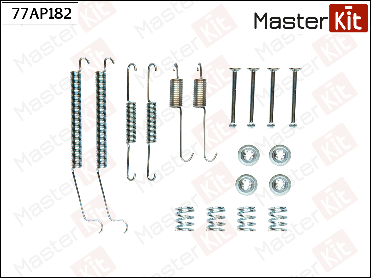 Ремкомплект крепления тормозных колодок - Master KiT 77AP182