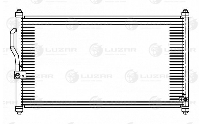 Радиатор кондиционера - Luzar LRAC 2317