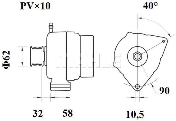 Генератор - Mahle MG 883