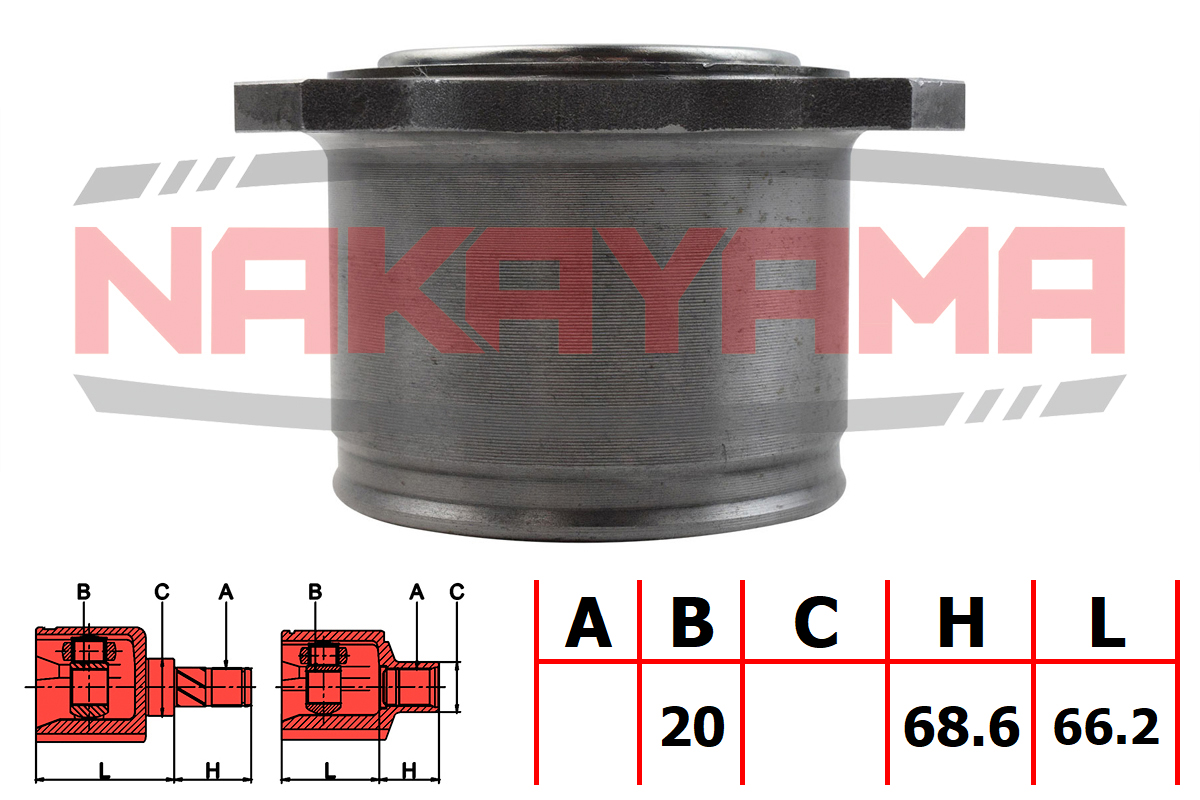 Шрус внутр-й к-кт задний toyota camry/corolla/harrier/highlander/kluge - Nakayama NJ7549NY