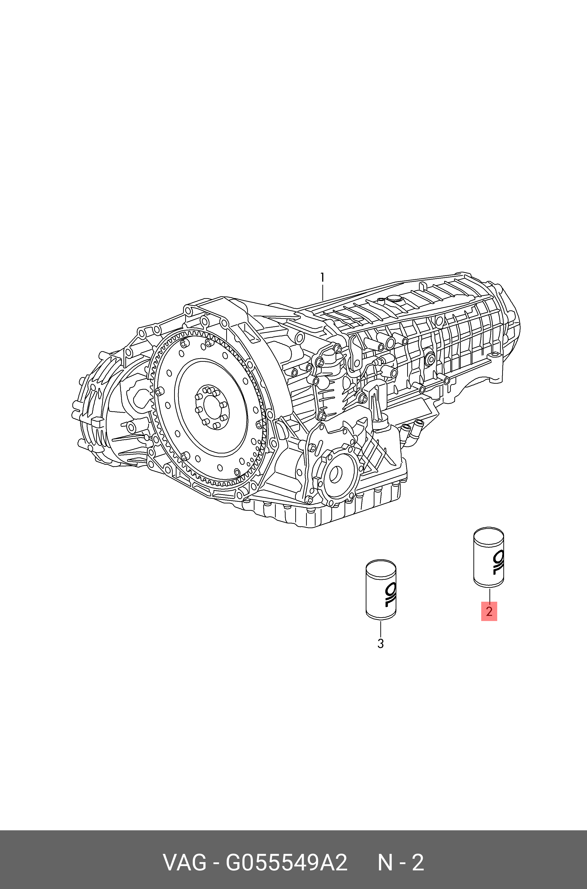 Масло КП mtf(manual transmission fluid) - VAG G055549A2