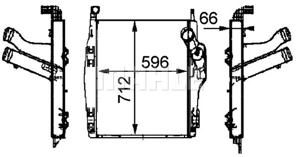 Интеркулер - Mahle CI 104 000P