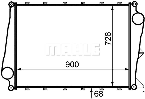 Интеркулер - Mahle CI 128 000P