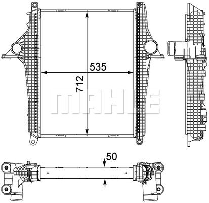 Интеркулер - Mahle CI 147 000P