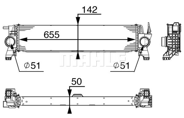 Интеркулер - Mahle CI153000P