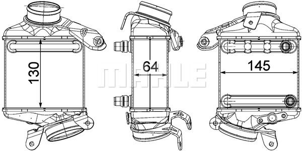 Интеркулер  - Mahle CI 186 000P