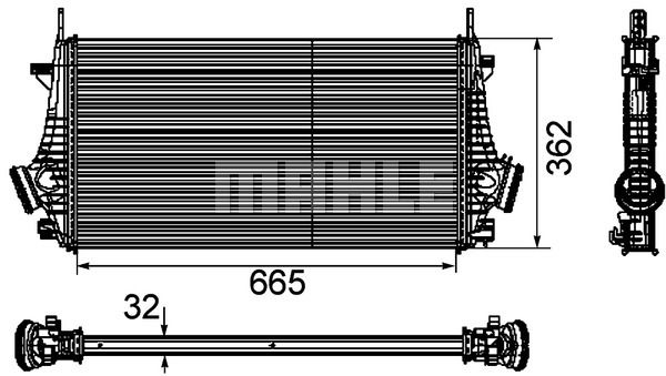Интеркулер - Mahle CI 191 000P