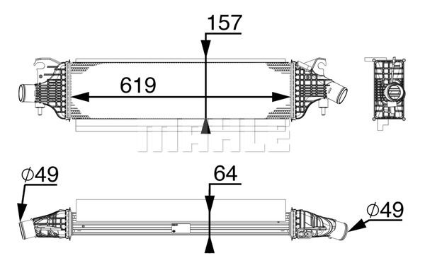 Интеркулер - Mahle CI 213 000P