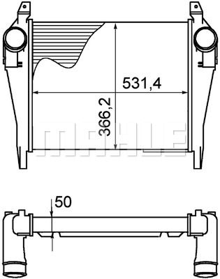 Интеркулер - Mahle CI268000P