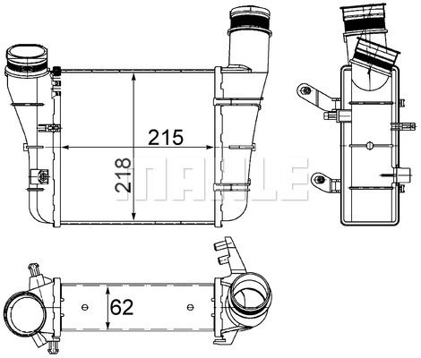 Интеркулер - Mahle CI 336 000S