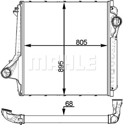 Интеркулер - Mahle CI 374 000P