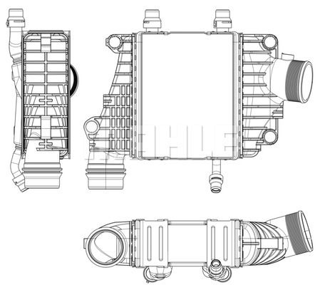 Интеркулер - Mahle CI 410 000P