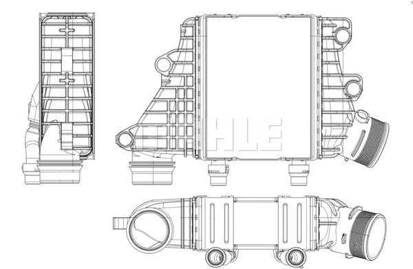 Интеркулер - Mahle CI 412 000P