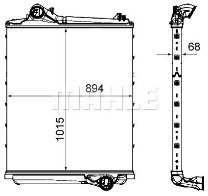 Интеркулер - Mahle CI452000P