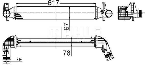 Интеркулер - Mahle CI 516 000S