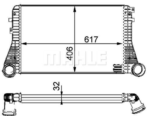 Интеркулер - Mahle CI 83 000P
